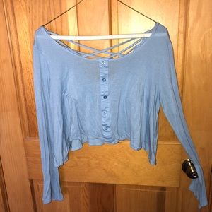 Long sleeve crop top